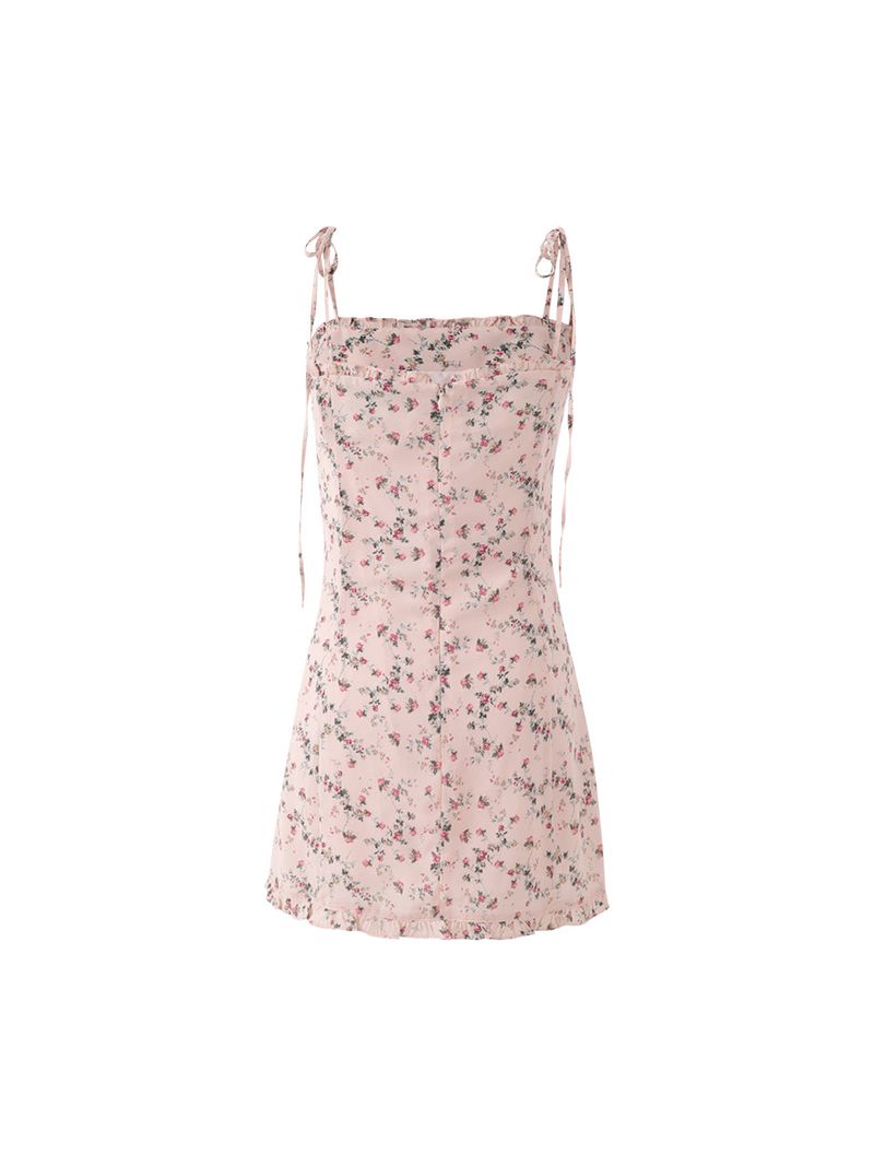 Frill mini dress (pink)