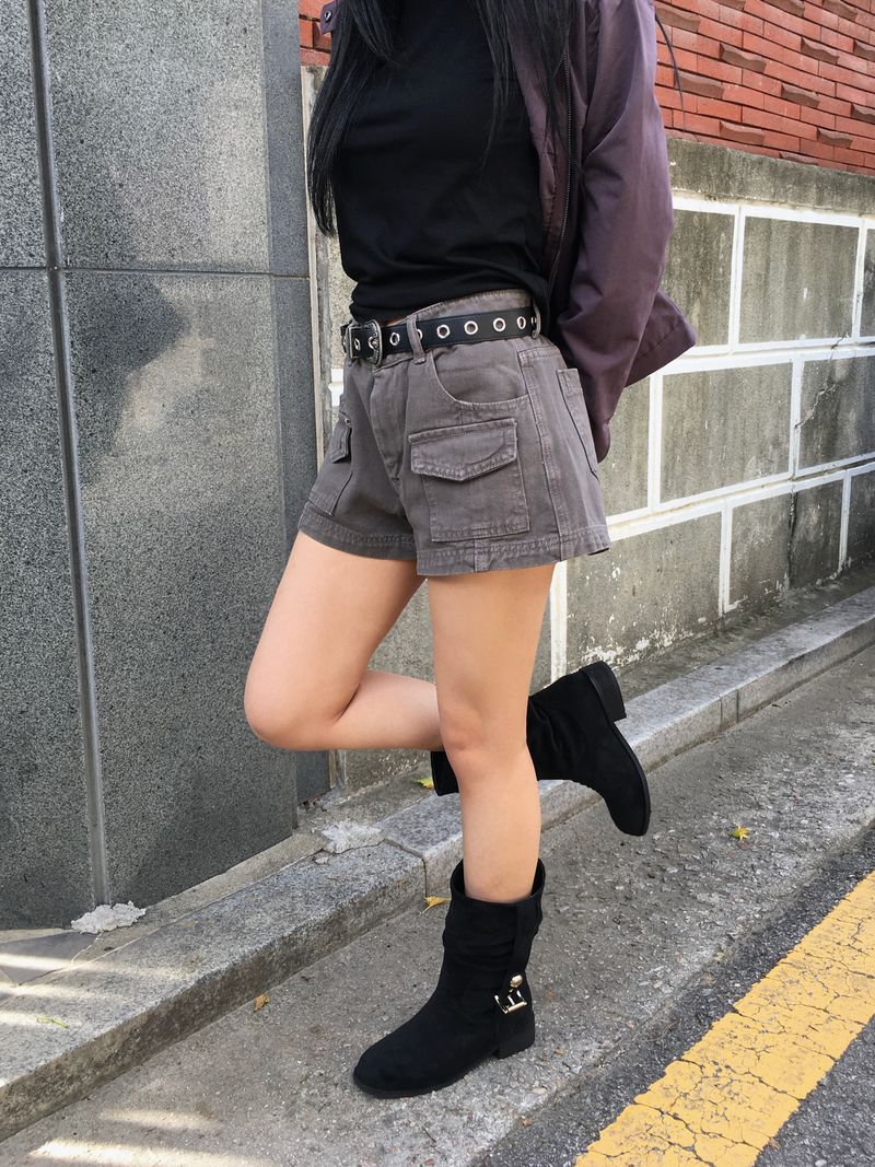 Tart-Washed Cargo Pocket Short Pants (4c)