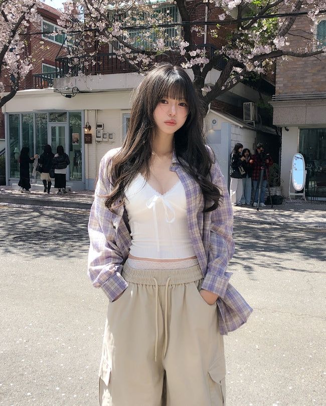 Hani Summer Loose Fit Check Shirt