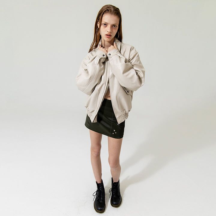 ECO LEATHER MA-1 JACKET