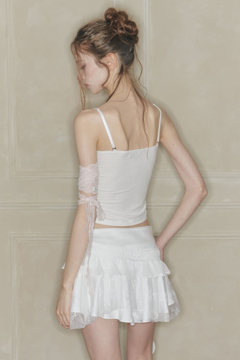 SWAN SKIRT white
