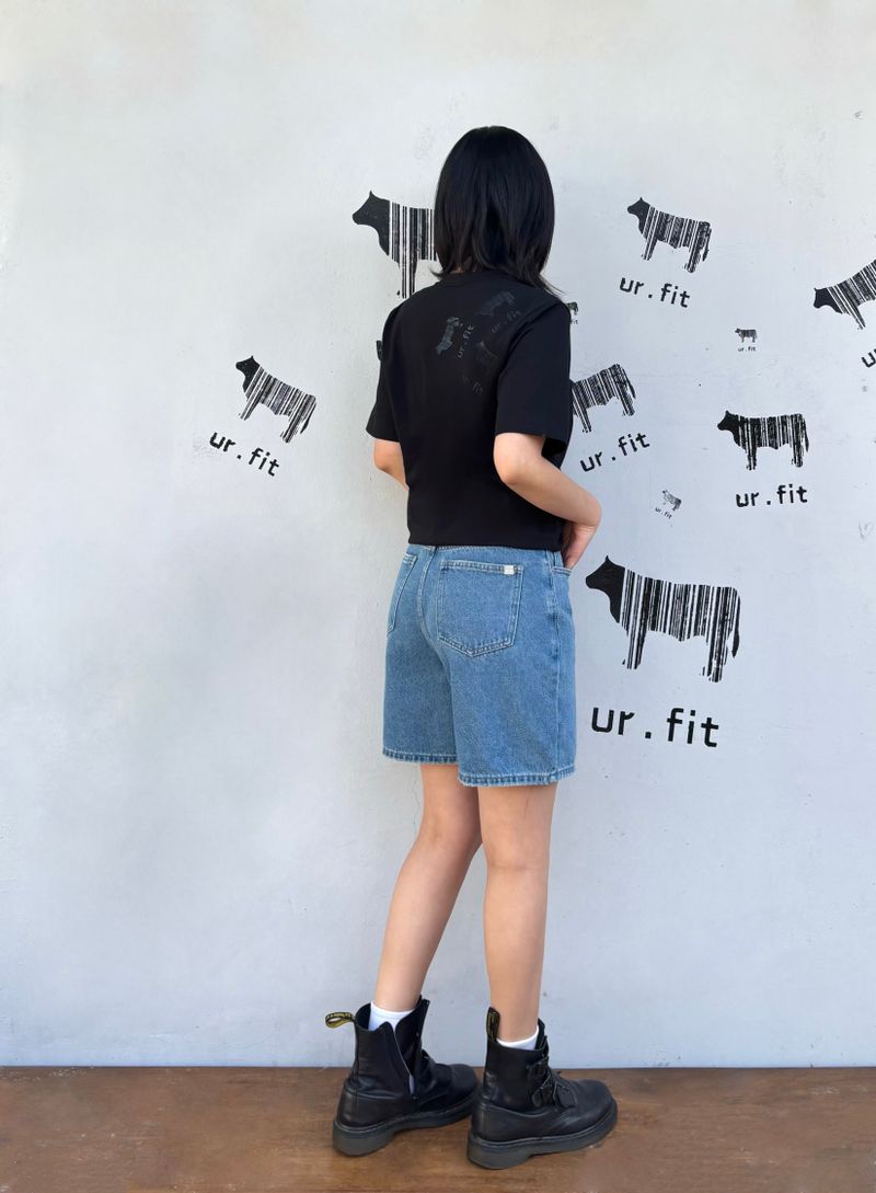 MEDIUM INDIGO DENIM SHORTS code 25008