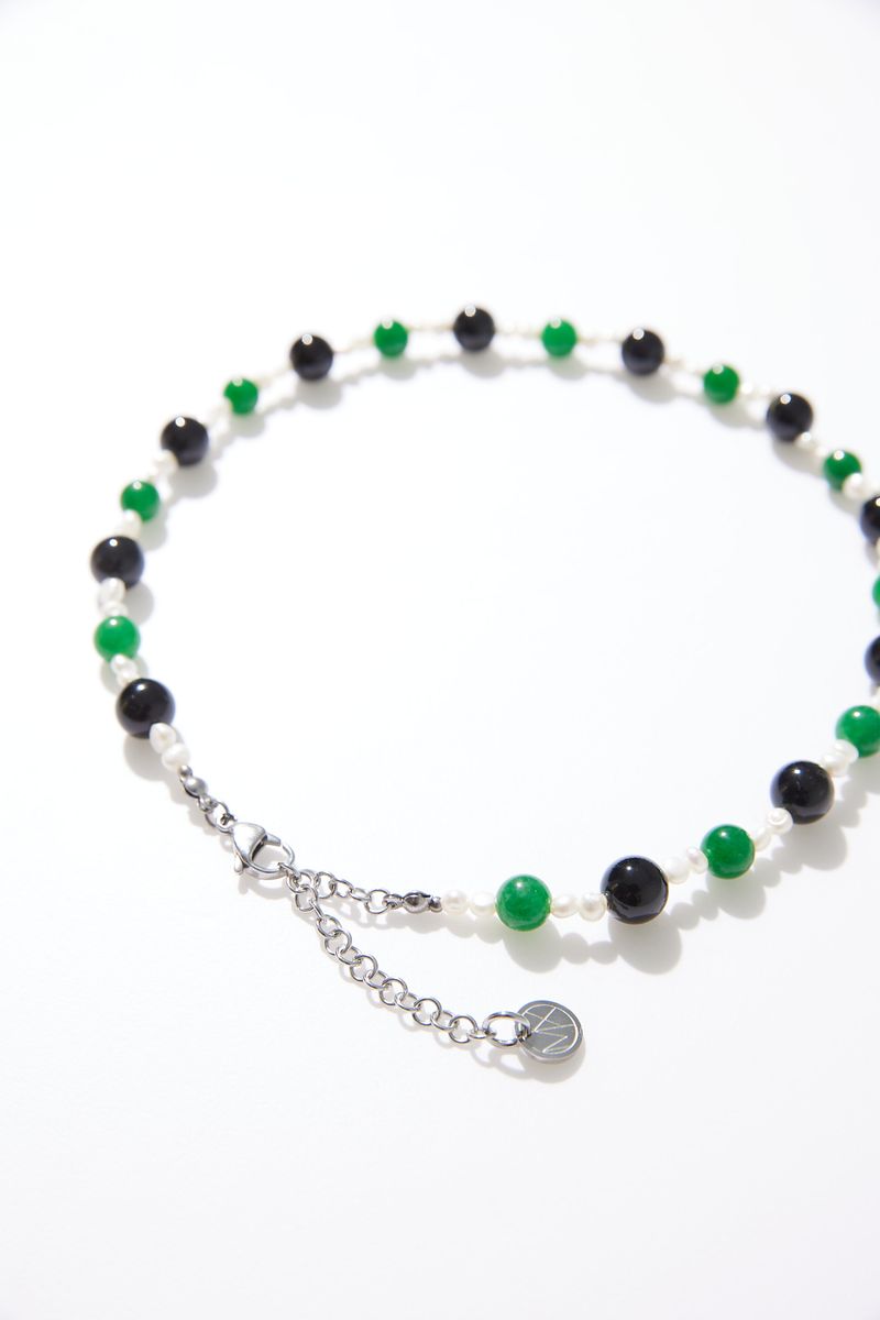 MIXTURE.（ミクスチャー）の「MP010 FRESHWATER PEARL WITH NATURAL STONE NECKLACE（Accessories）」