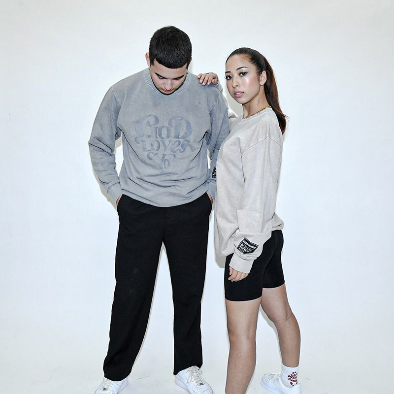 God Loves You Vintage grunge Sweat
