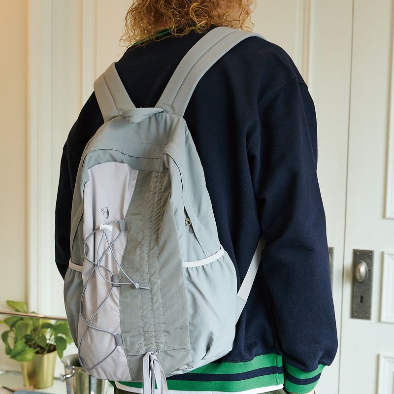 Half string nylon backpack