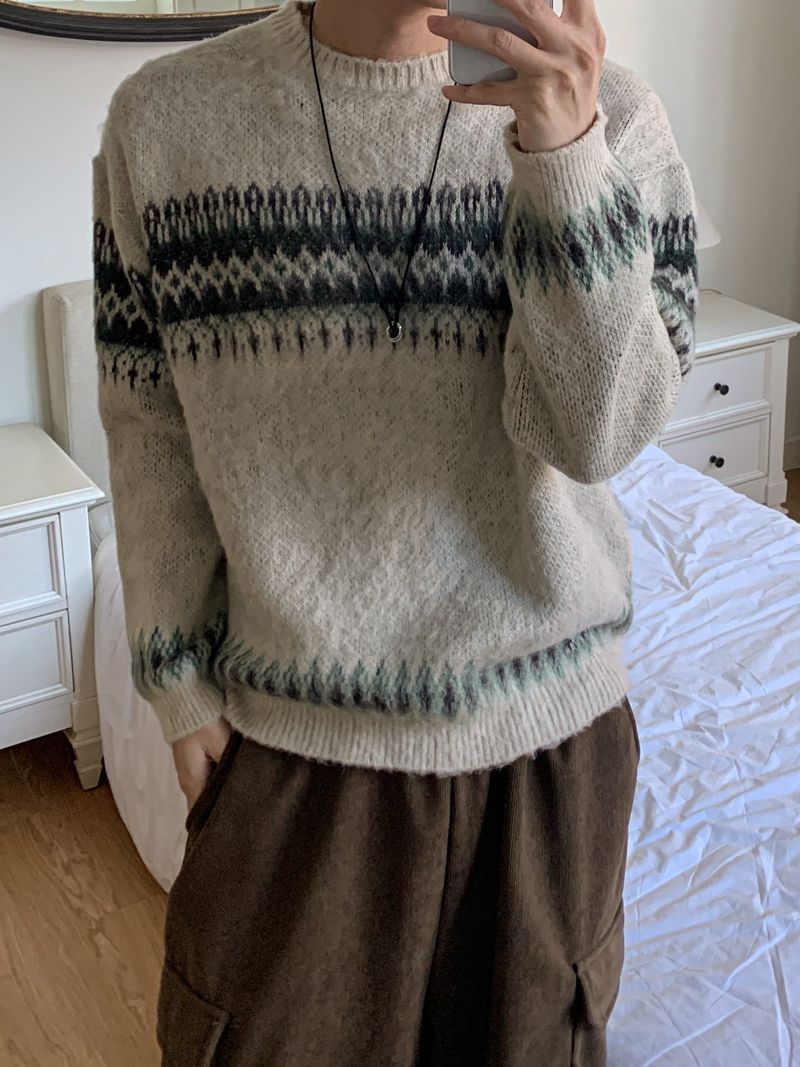 Brin Cropped Nordic Cardigan