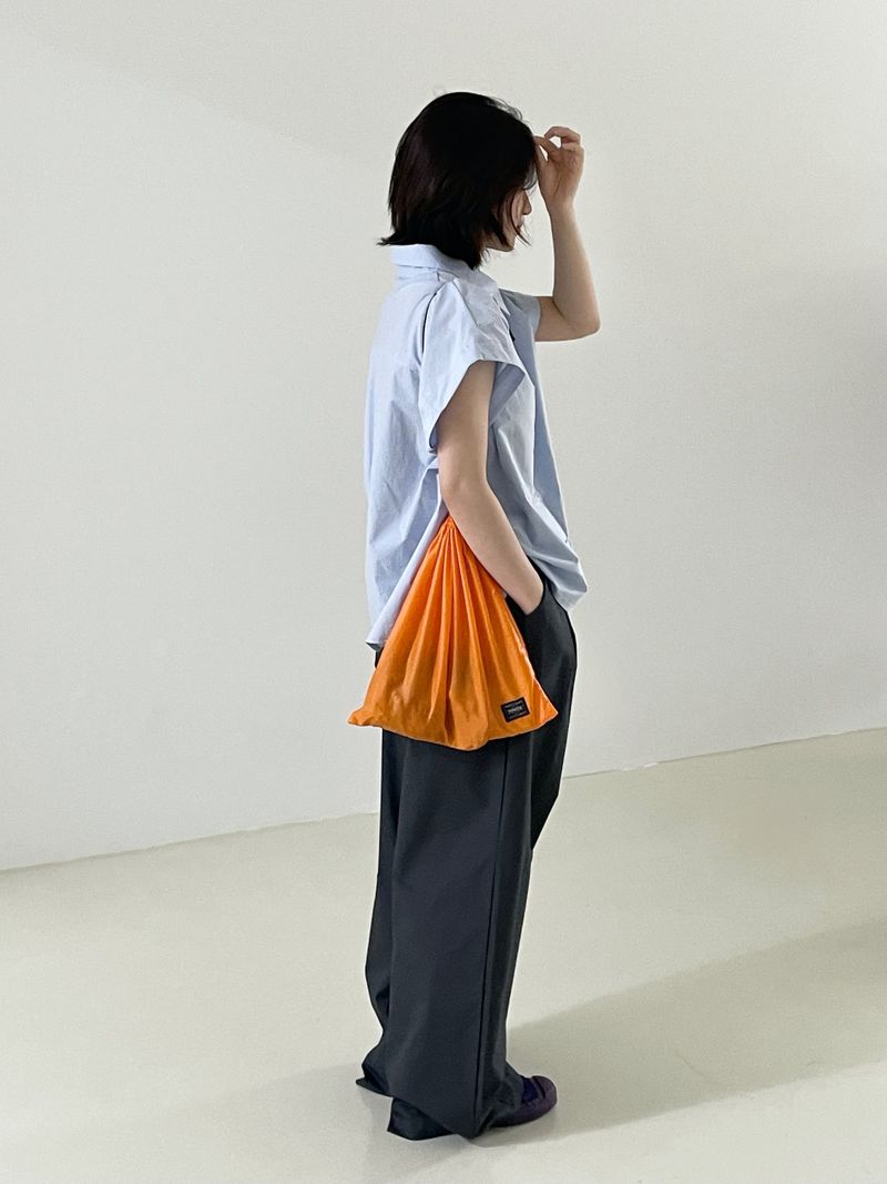 Dull bizo pintuck wide pants