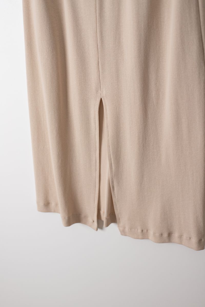 Jersey Long skirt (Beige)