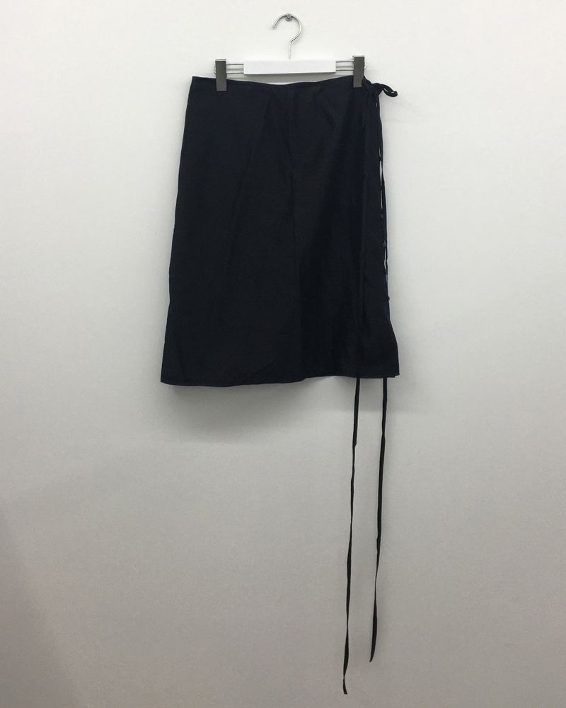 Milky button-up layered skirt (2color)