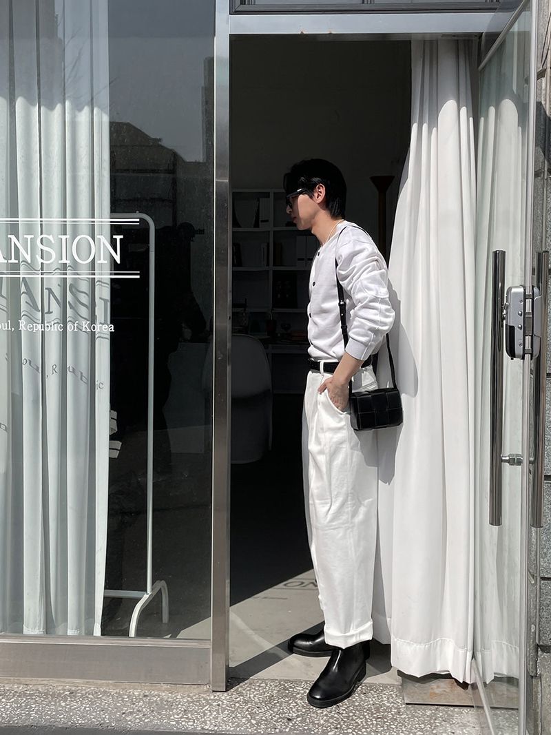 ASCLO Reverse Tuck Cotton Pants (4color)