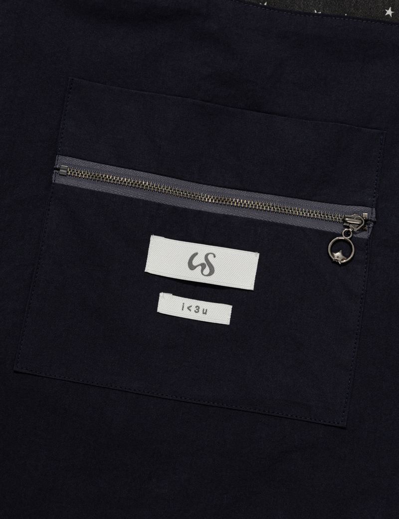 RABBIT STAR REVERSIBLE ECO BAG(CHARCOAL)