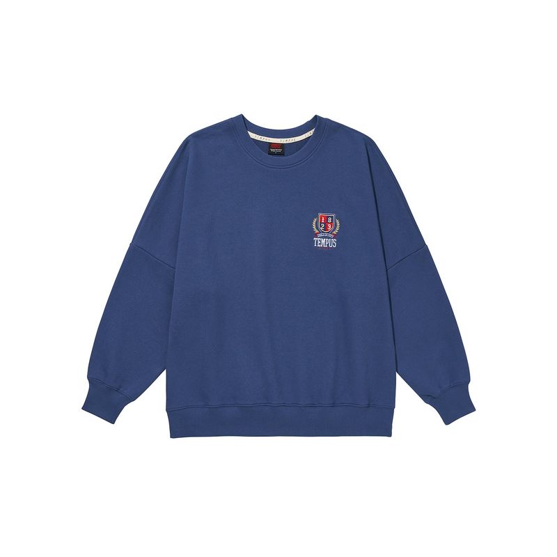 EMBROIDERY LOGO SWEATSHIRTS [DARK BLUE]