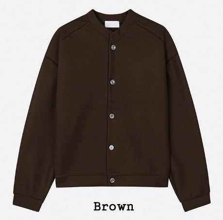 Flea Line Shoulder Wool Crop Cardigan