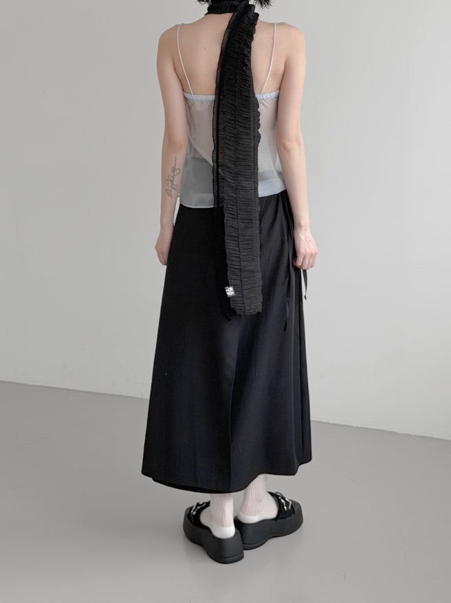 Flynn See-through Frill Tiered Blouse
