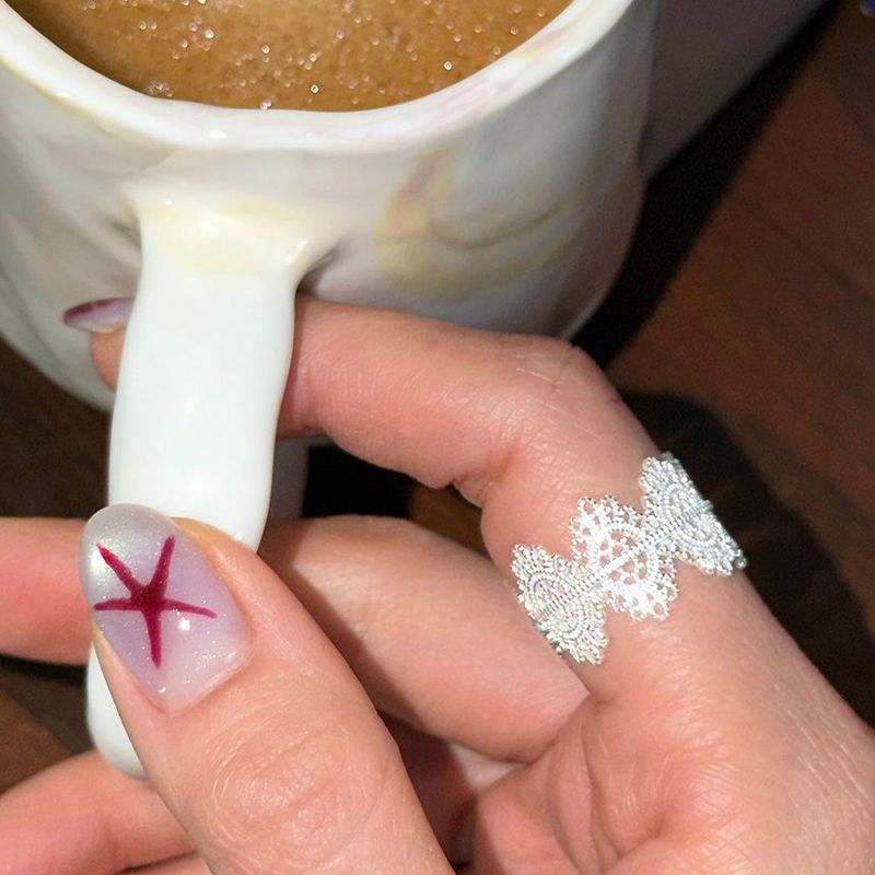 MOSXE（モスクス）の「[925silver] Lace band ring（Accessories）」