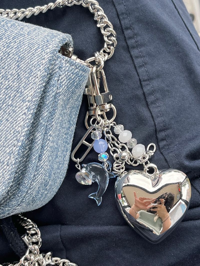 MADE silver love Keyring