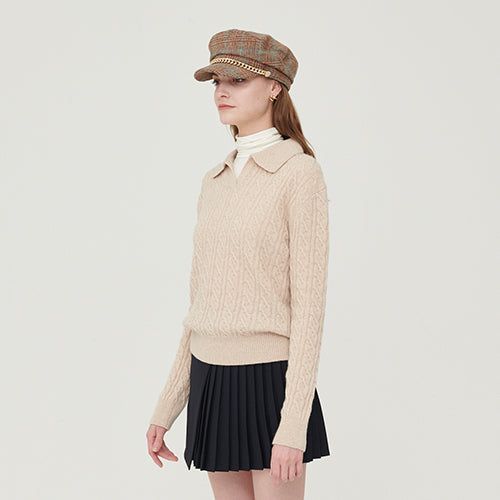 VOKEN（ボケン）の「Classic cashmere cable knit（Tops）」