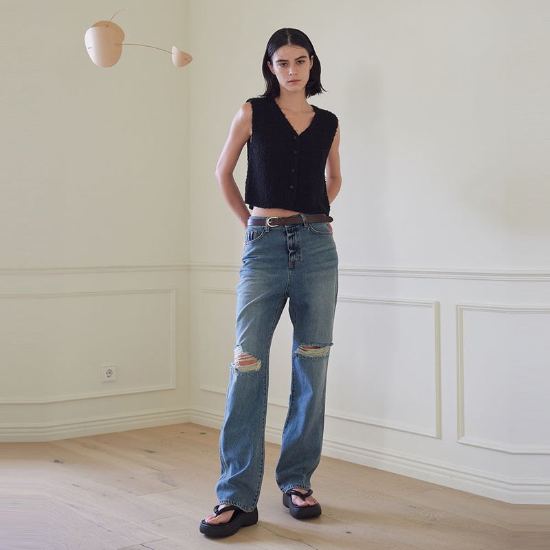 VINTAGE DENIM PANTS (BLUE)