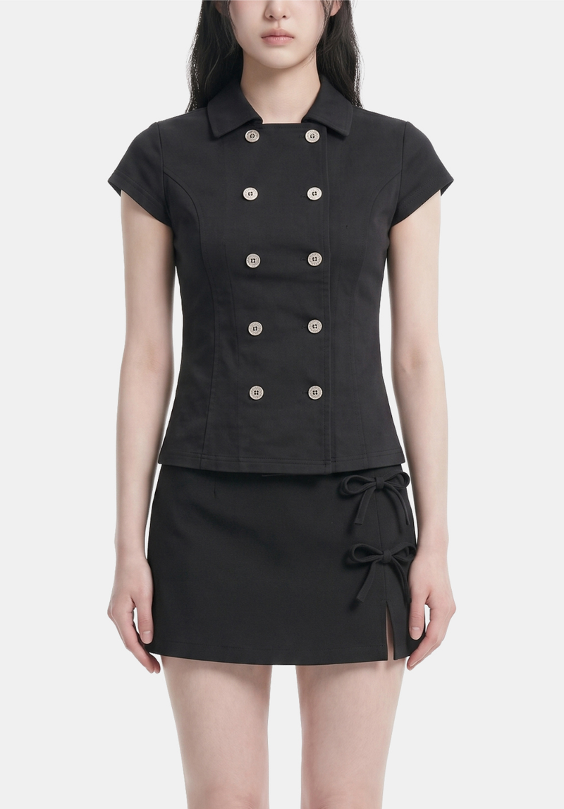 Maelle Double Button Blouse
