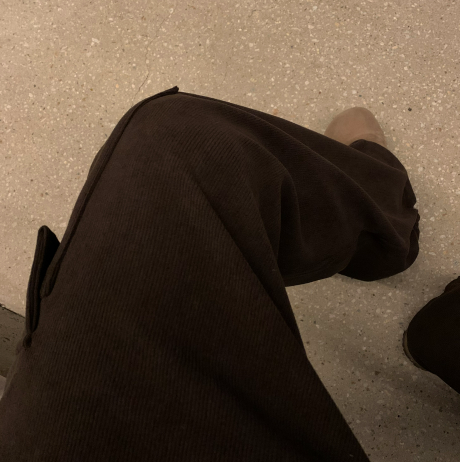 [In-house production]  First Corduroy Cargo String Wide Pants