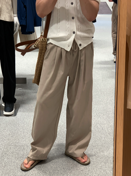 LOOKPLE（ルックプル）の「Megan Daily Linen Two-Tuck Banding Pants（Pants）」