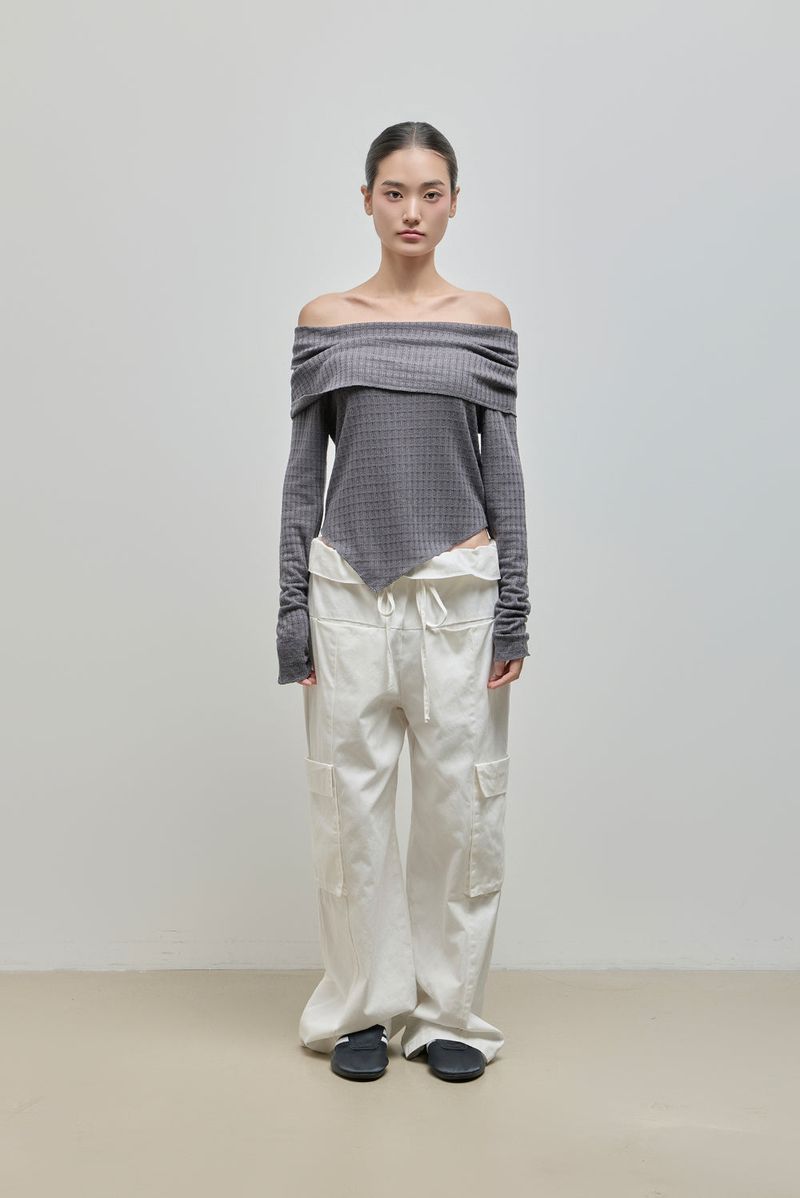 Fold Cargo Pants_Ivory