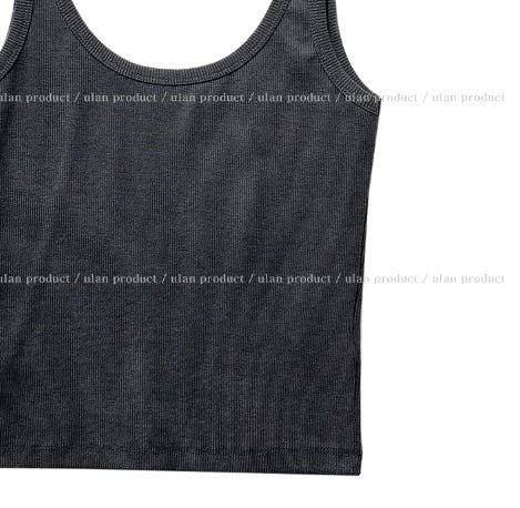 [U-BASIC] Roel Pigment Ribbed Tank Top