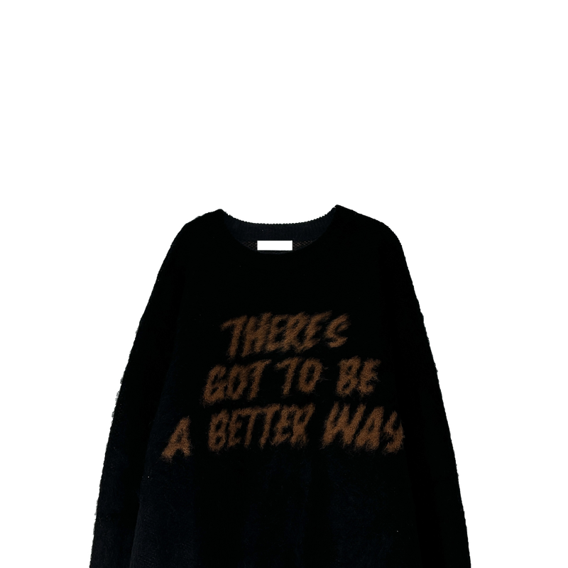 lettering brush knit