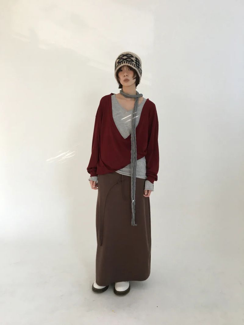 Lirit Layered Long Skirt (2color)