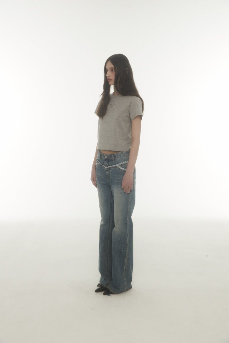 lace bt pants (blue)