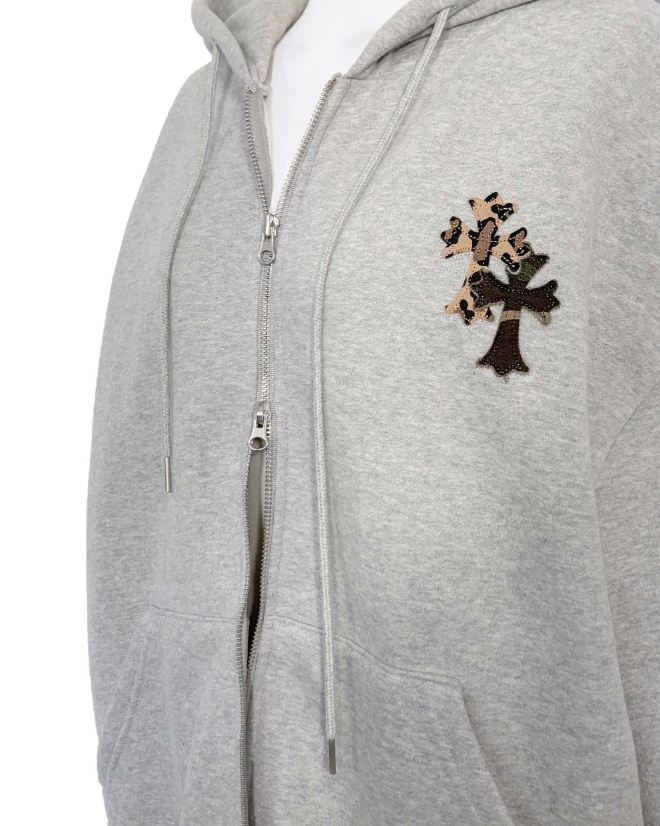 connect patch napping mens hoodie zip