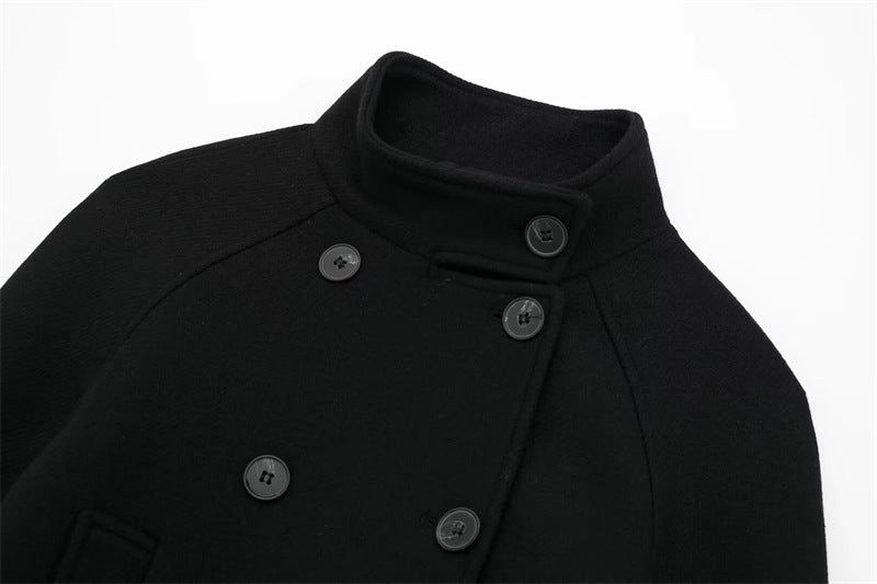 Vienna Double Button Crop Coat