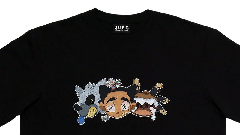 BC x SYNO FACE TEE _ BLACK