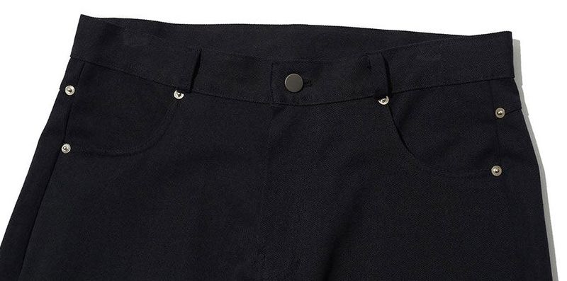 LOW-RISE FLOWER EMBROIDERY PANTS