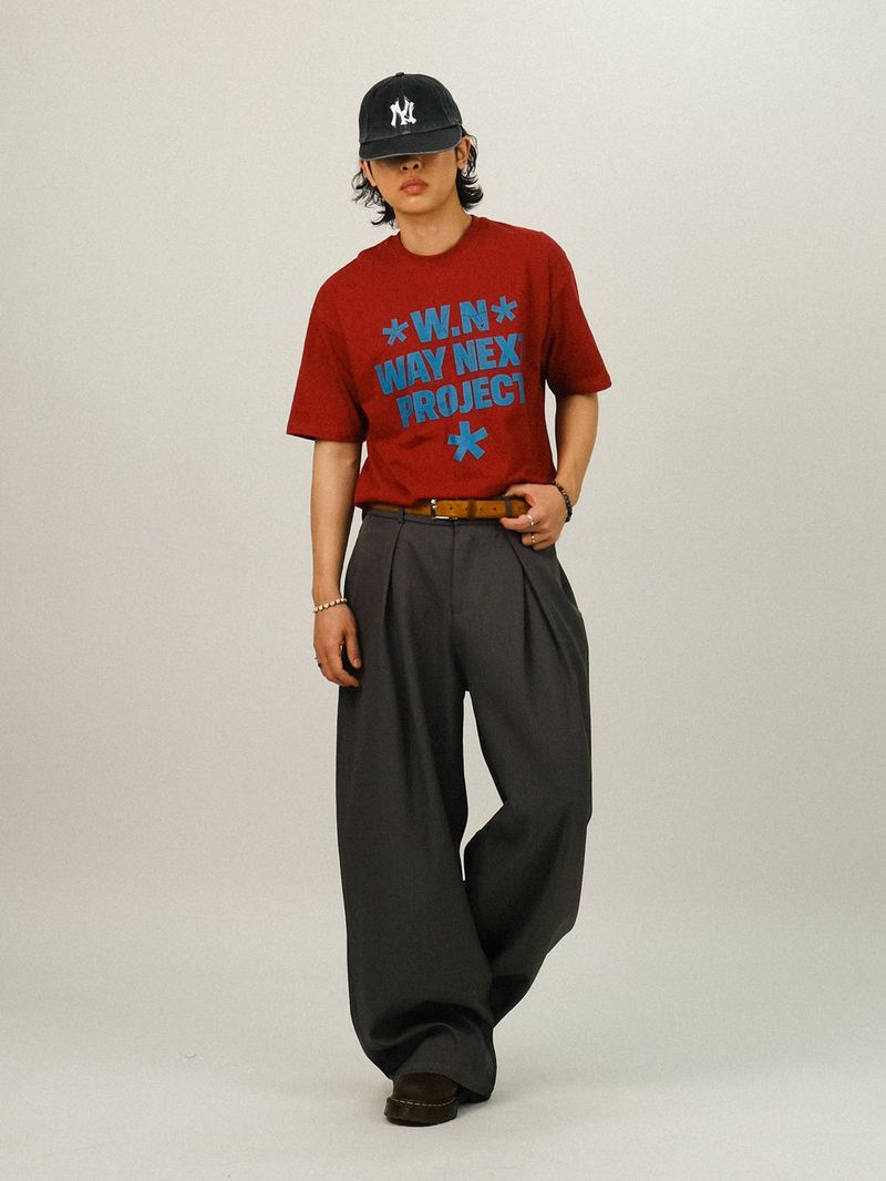 MEN Pin-tuck Banding Balloon Slacks