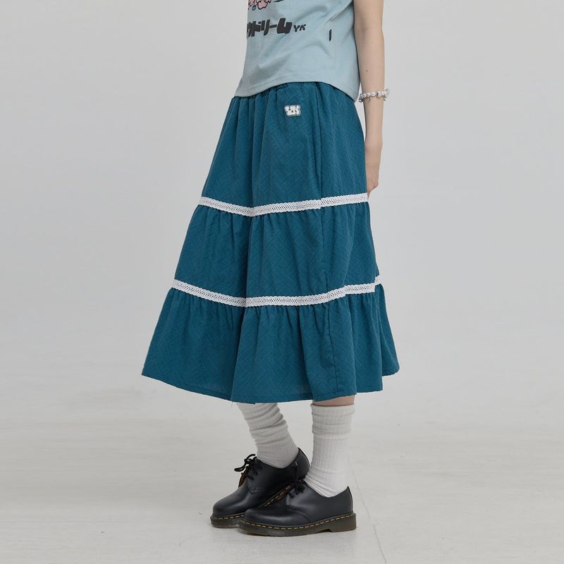 WaiKei（ワイケイ）の「Lace Flare Midi Skirt（Skirts）」