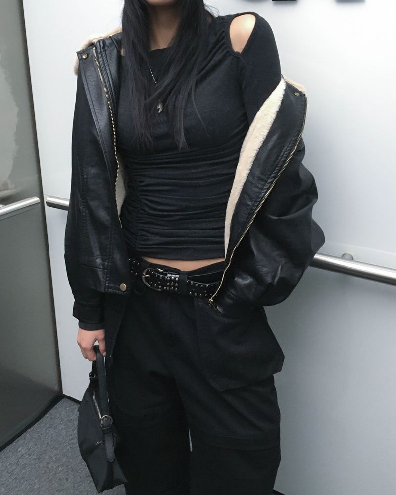 Big pocket black pants