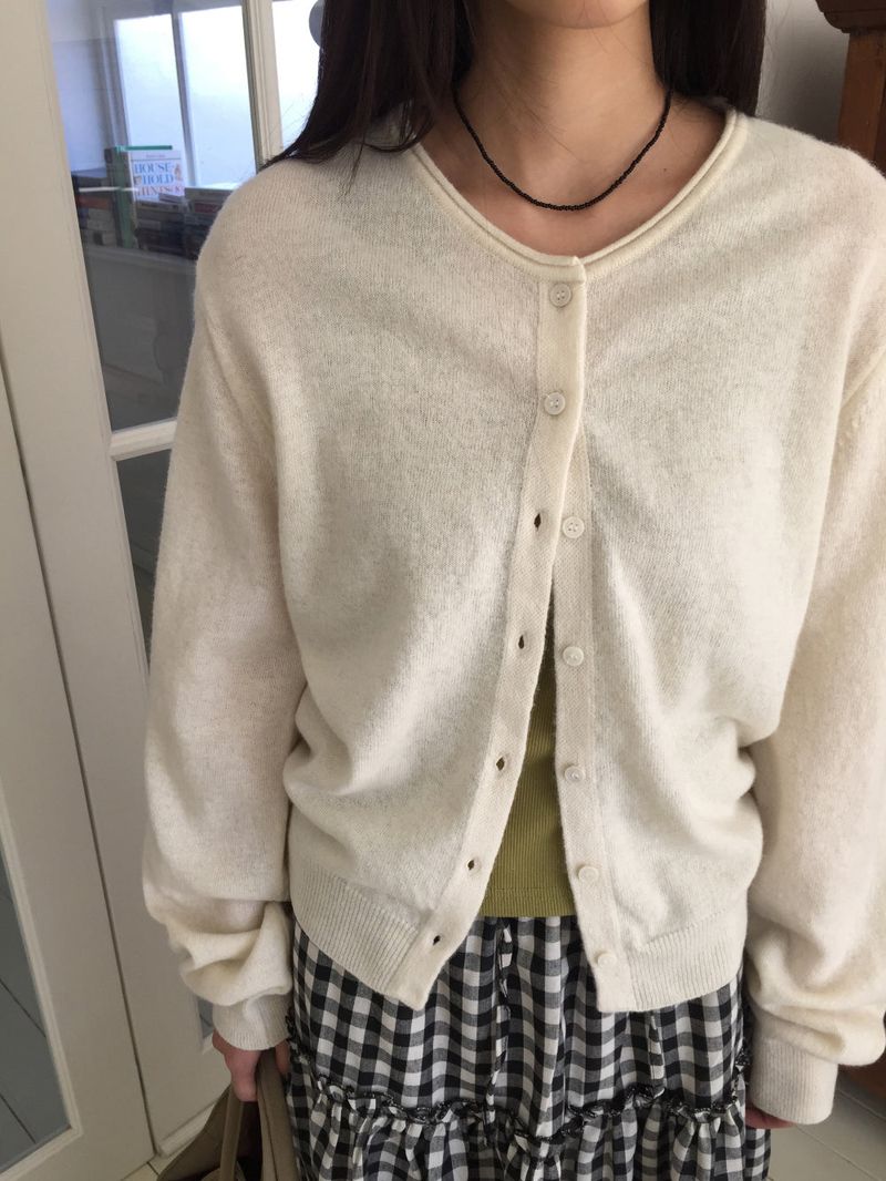 Engadin Round Cardigan (6Colors)
