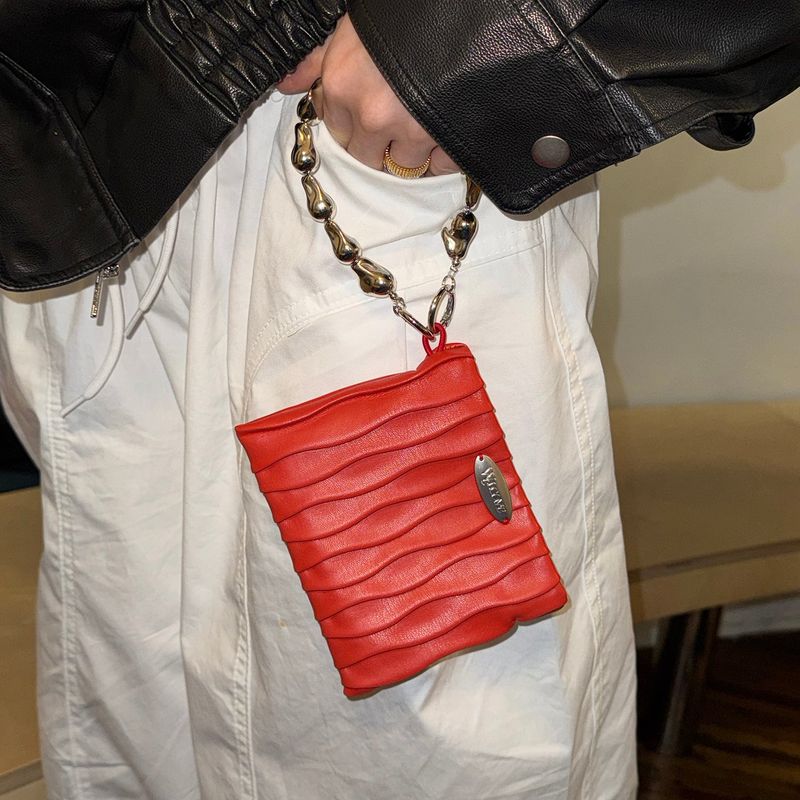 Pado Pebble Wallet (Red, White) 