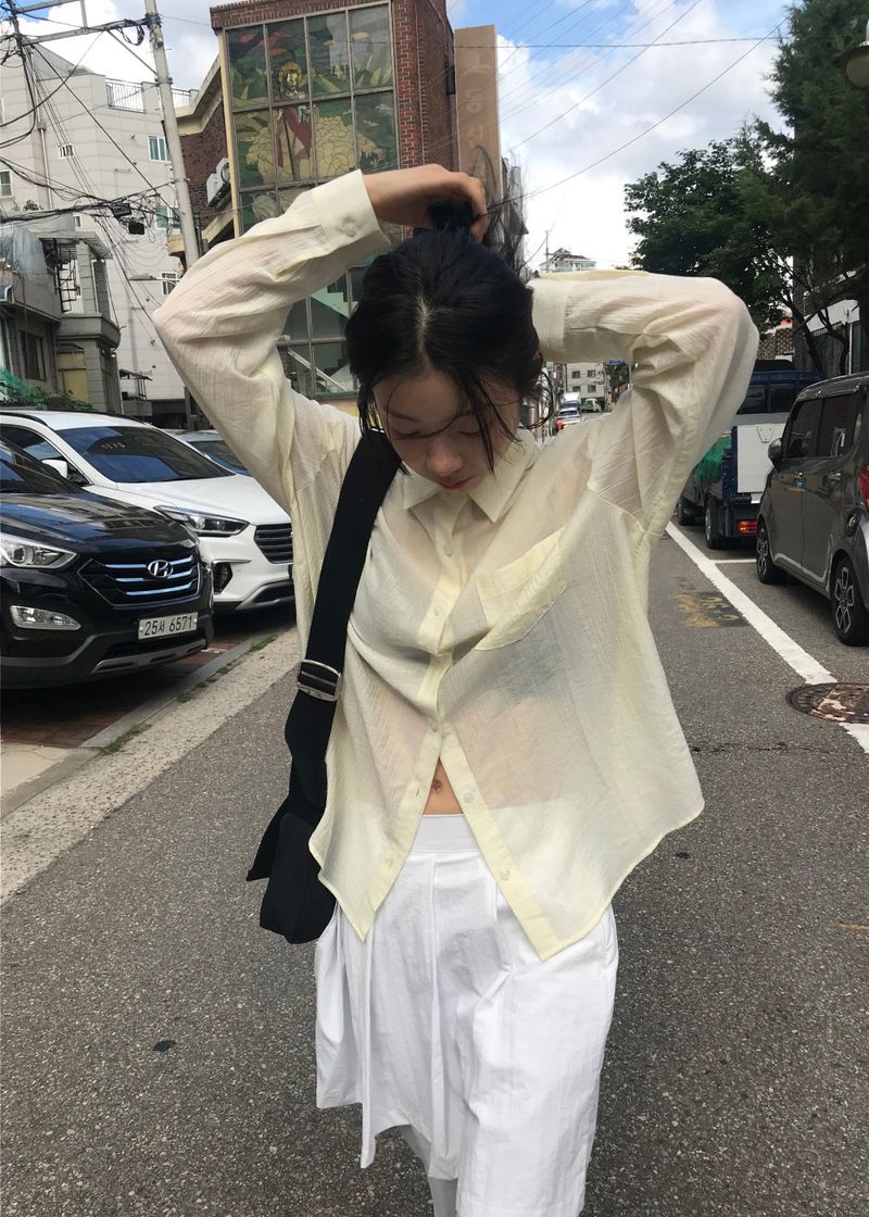 AIRY SHEER SHIRT