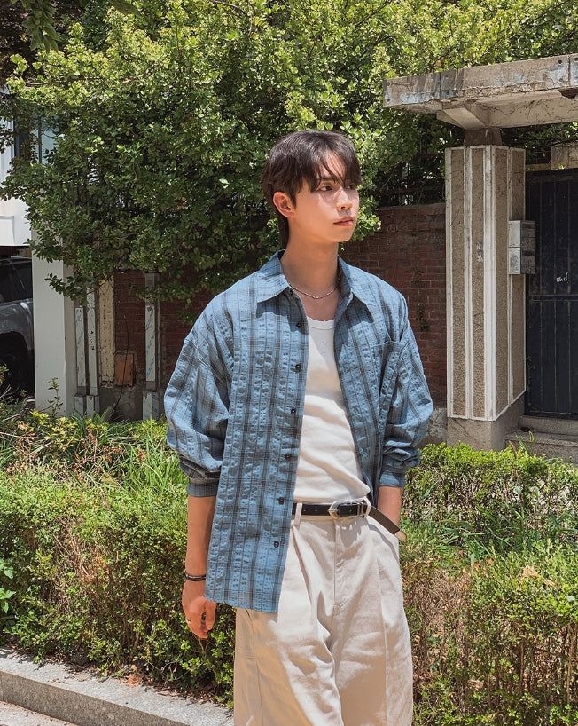 2PLAN(ツープラン)の「Pogny Crinkle Check Shirt(Tops)」
