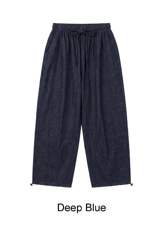 Ed Linen Wide Banding Denim