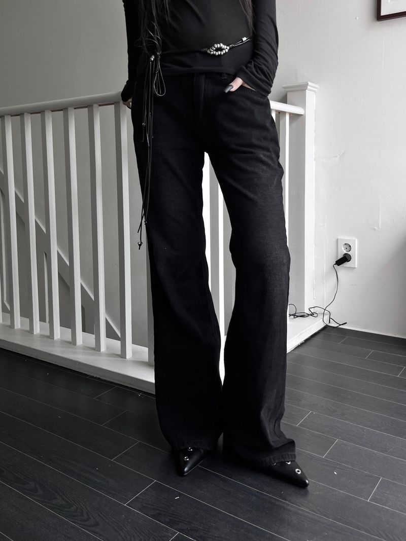 velvet slim bootcut denim