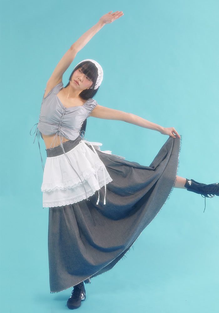  lace wrap skirt_white