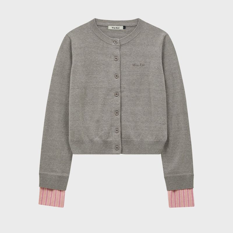 Stripe Roll Up Cardigan