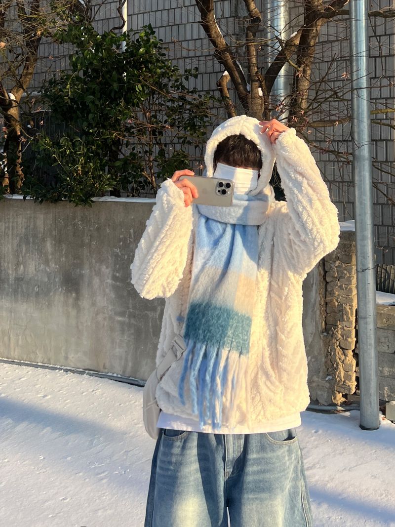 Fleece Cable Knit Hoodie (3 Colors)