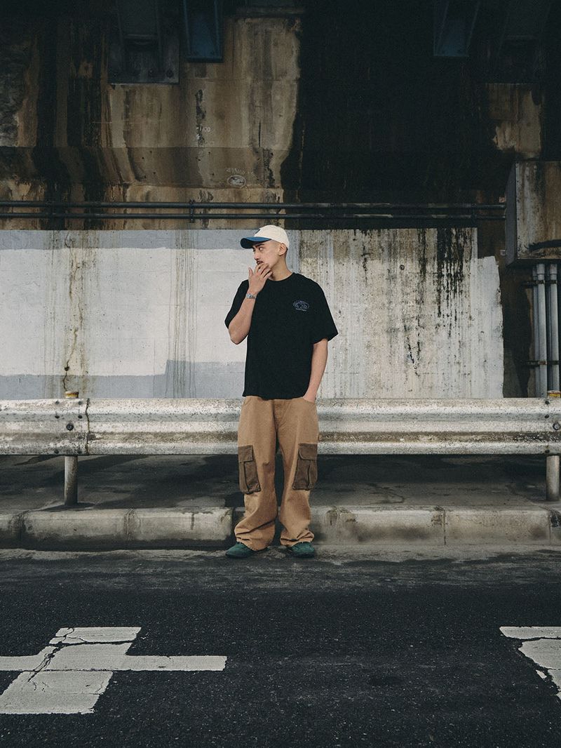 WORK WIDEFIT HEAVY CARGO PANTS BROWN