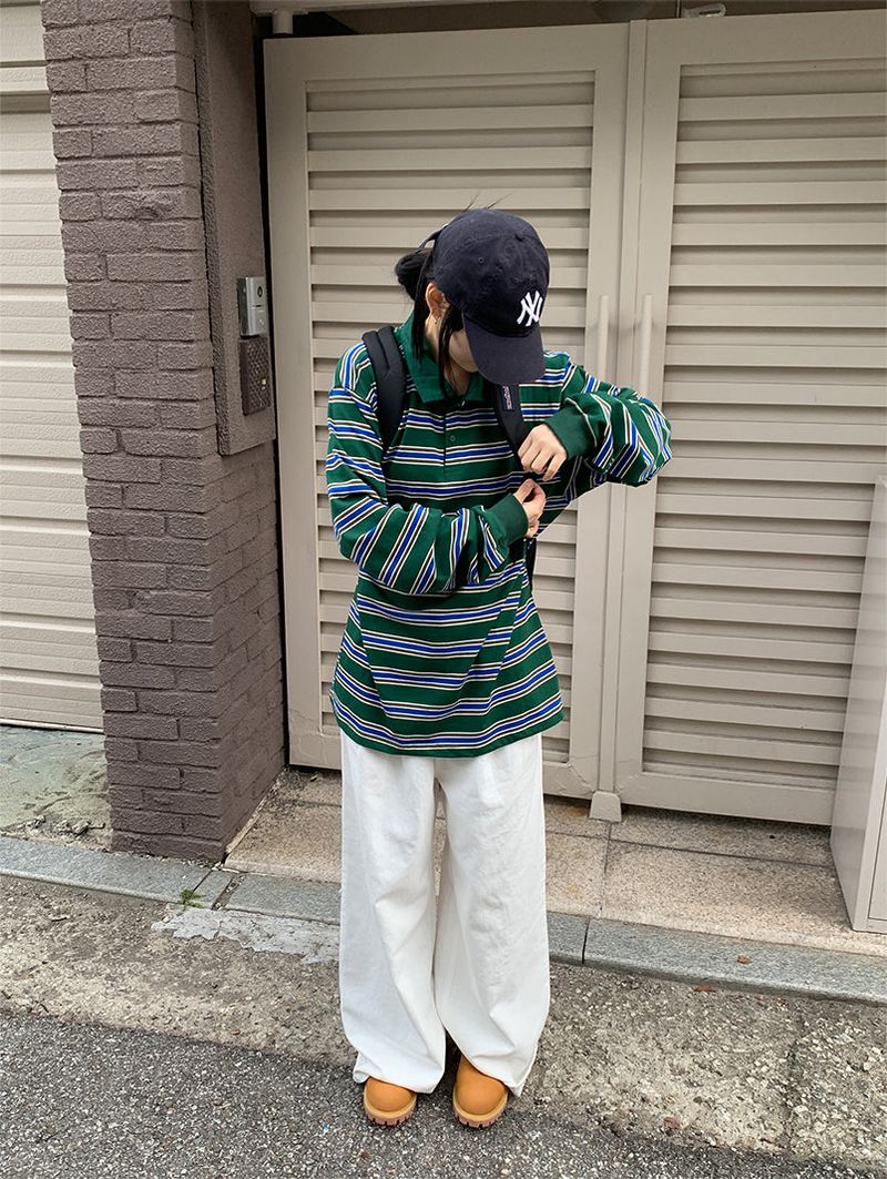 SLAB PINTUCK WIDE JEANS (3C)