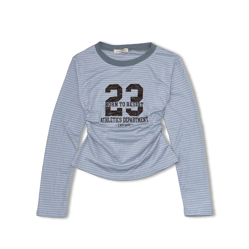 shirring number tee (4colors)