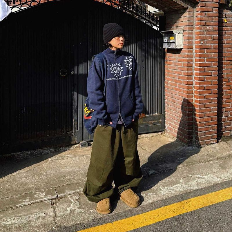 HundoP(ハンドピー)の「Vintage Jacquard Knit Zip-Up(Tops)」